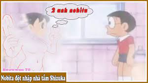 Nobita và Doraemon Đột Nhập Nhà Tắm Shizuka thấy shizuka tắm - YouTube