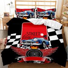 Racing Car Bedding Set For Boys Kids