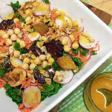healthy beet and kale salad namaste