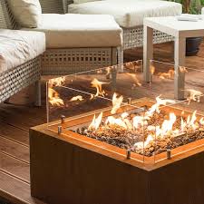 China Heater Glass Gas Fire Pits With