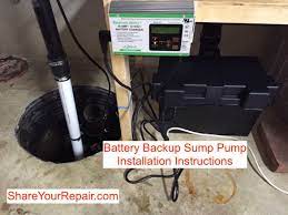 battery backup sump pump installation