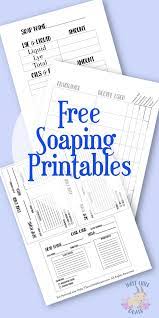 free soaping printables with bonus soap