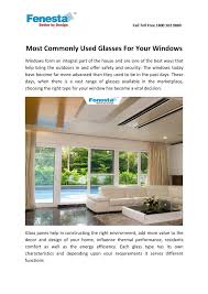 Glasses For Your Windows