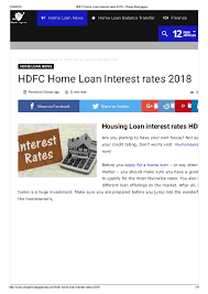 Hdfc Home Loan Interest Rates 2018 Cheap Mortgages