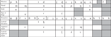 International Phonetic Alphabet Ipa Symbols For Pulmonic