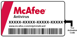 McAfee retail card