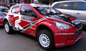 Mitsubishi mirage rally car