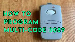 how to program multi code 3089 remote