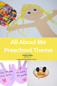 all about me pre activities theme