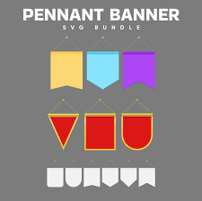 pennant banner svg masterbundles