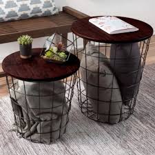 Nesting Accent Coffee Table Set 2 Piece