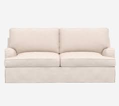 Pb English Arm Slipcovered Sleeper Sofa