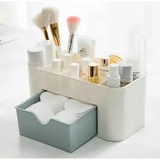 white makeup box draw organiser for