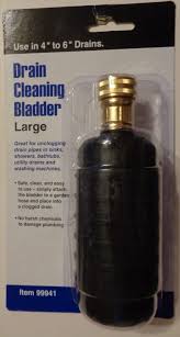 Large Drain Cleaning Bladder Clogged