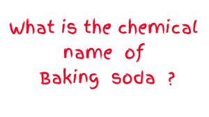 chemical name of baking soda