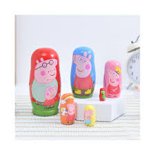 6 layer peppa pig hand painted