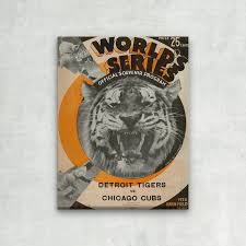 wrapped canvas 1935 detroit tigers
