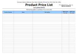 8 Price List Templates To Make Any Kind Of Price List