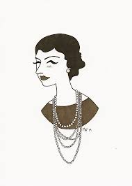 Coco Chanel Ilration Vintage