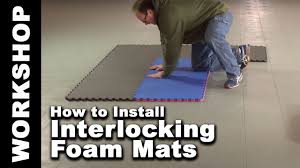 interlocking foam mat and tile floors
