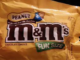 fun size chocolate cans peanuts