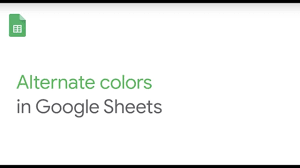How To Alternate Colors On Your Spreadsheet In Google Sheets