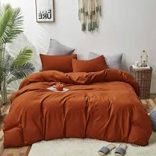 Clothknow Burnt Orange Bedding