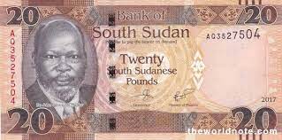 20 south sudanese pound note bill ss