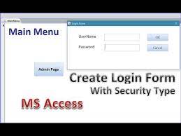 how to create login form with security