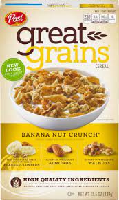 post great grains cereal banana nut