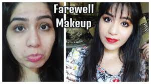 farewell makeup look hindi