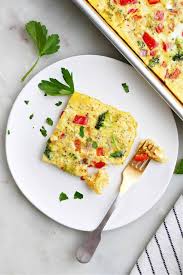 sheet pan omelet with veggies it s a