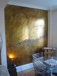 Metallic Paint Walls Decor Gold Walls
