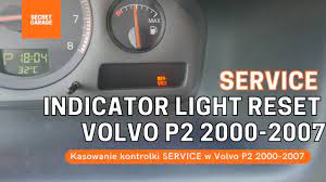 How to reset SERVICE indicator light in Volvo S60/V70/XC70 2000-2007? -  YouTube