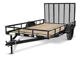 Utility Trailer Black With Gate