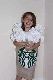 Diy pumpkin spice latte costume| starbucks halloween costume. Diy Starbucks Frappuccino Costume For Kids Popsugar Family