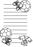 Viele linierte papiervorlagen verwenden eine. Fussball Briefpapier Vorlagen Im Kidsweb De
