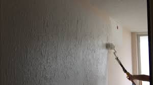 to skim coat using the paint roller trick