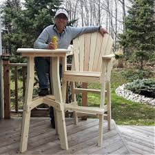 Adirondack Tall Tables Dwg Files For