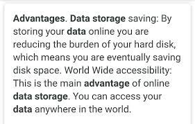 the advanes of data storage devices