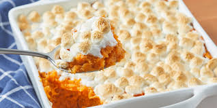 mashed sweet potatoes with marshmallows