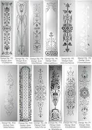 pattern door glass design