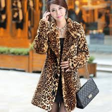 Leopard Mink Jacket Trench Coats