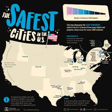 mapped the safest cities in the u s