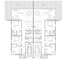Duplex House Ch120d House Plan For Two