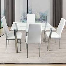 110cm dining table set 5pcs modern