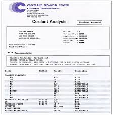 Diesel Engine Coolant Analysis New Application For