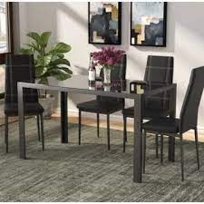 enyopro glass top dining table set 5