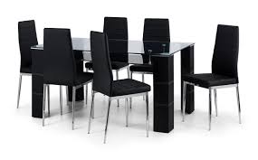 auckland glass dining table 6 chairs
