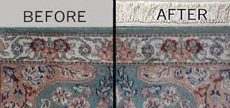 oriental rug fringe repair before